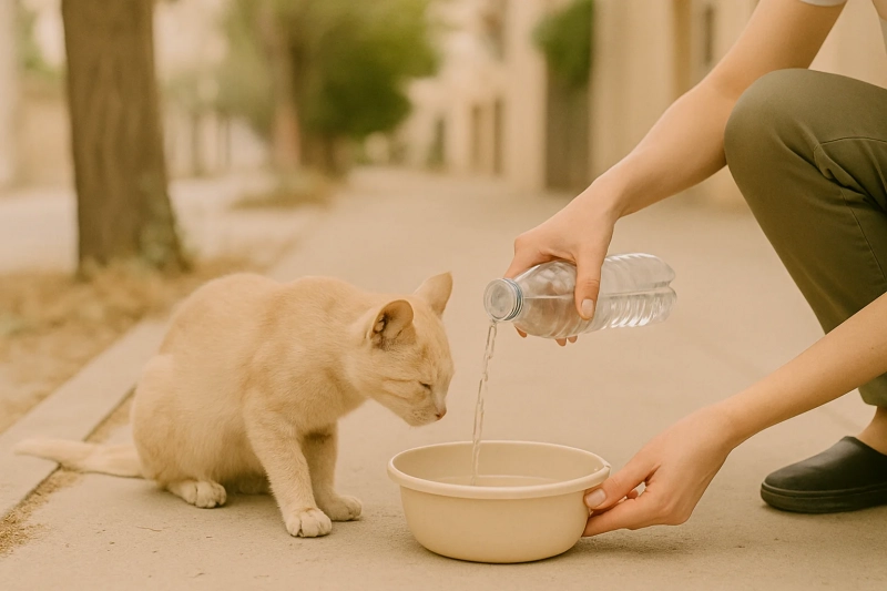 Sokak Hayvanlarına Umut Olan ‘Bir Kap Su’ Projesi